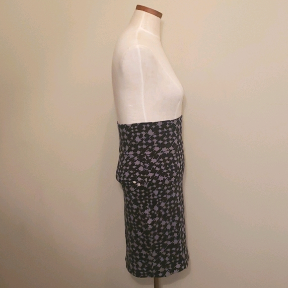 Lily White Houndstooth High Waisted Pencil Skirt L - Picture 4 of 10